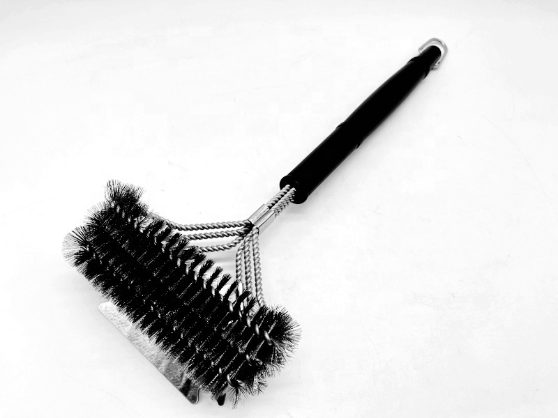 BBQ Grill Cleaner BBQ Cleaning Brush Bristle Free & Scraper