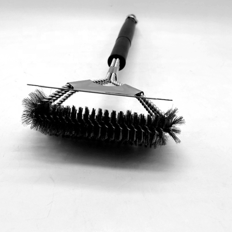 BBQ Grill Cleaner BBQ Cleaning Brush Bristle Free & Scraper