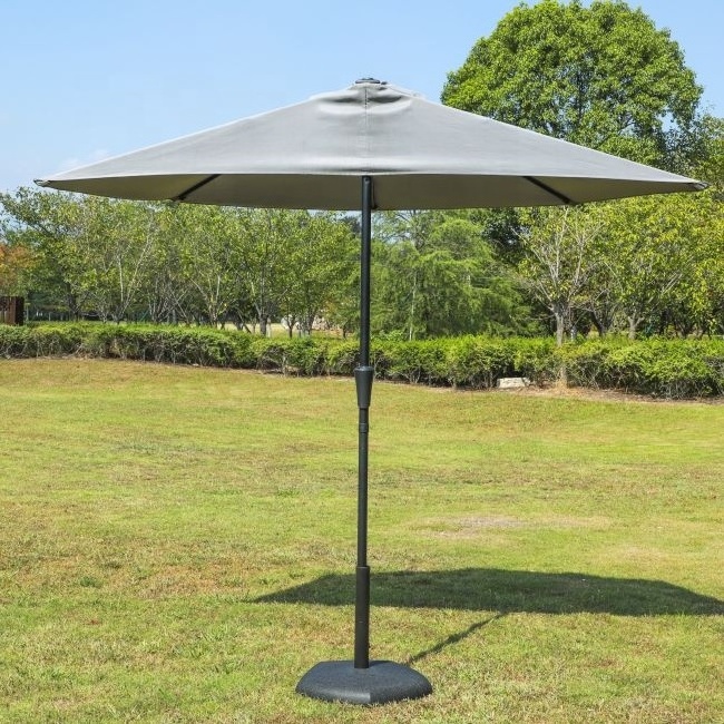 Hot Sale Half Round Patio Umbrella, Outdoor Garden  Deck Balcony Shade 5K Rib outdoor Umbrella Garden Parasol Patio Umbrellas