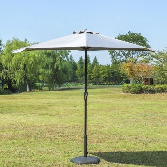 Hot Sale Half Round Patio Umbrella, Outdoor Garden  Deck Balcony Shade 5K Rib outdoor Umbrella Garden Parasol Patio Umbrellas