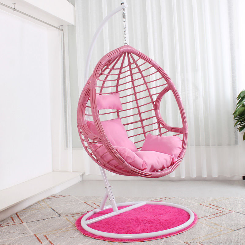 Hot Selling Ins Style Household Double Hammock Outdoor Hanging Basket Wicker Chair Lazy Bird Nest Hanging Chair Outdoor Swing