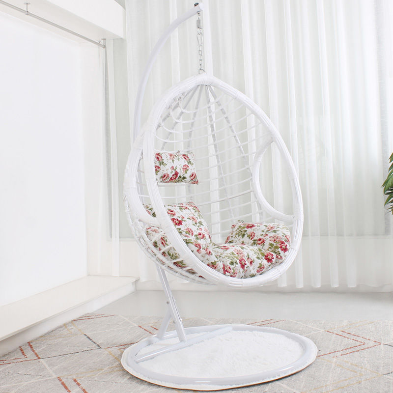 Hot Selling Ins Style Household Double Hammock Outdoor Hanging Basket Wicker Chair Lazy Bird Nest Hanging Chair Outdoor Swing