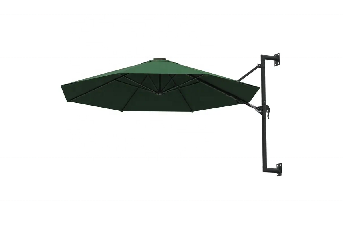 Wall Mounted Outdoor Umbrella Parasol Patio Sunshade Garden Sun Shelter