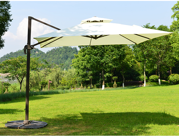 Outdoor garden Patio Offset big size terrace sunshade beach umbrella parts Cantilever patio umbrellas