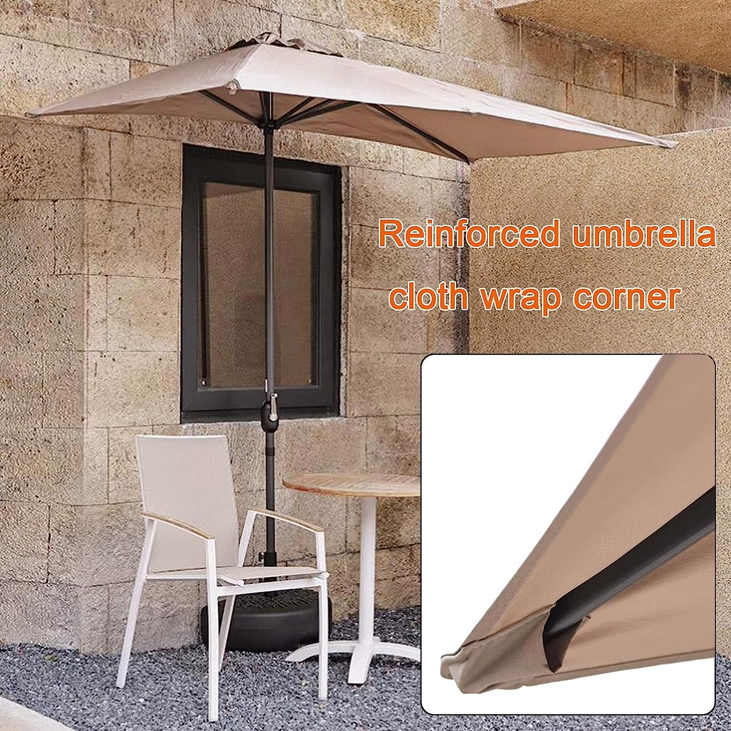 Custom High Quality Half Outdoor Beach Farm Garden Market Umbrella Morden Parasol Garden Patio Umbrellas