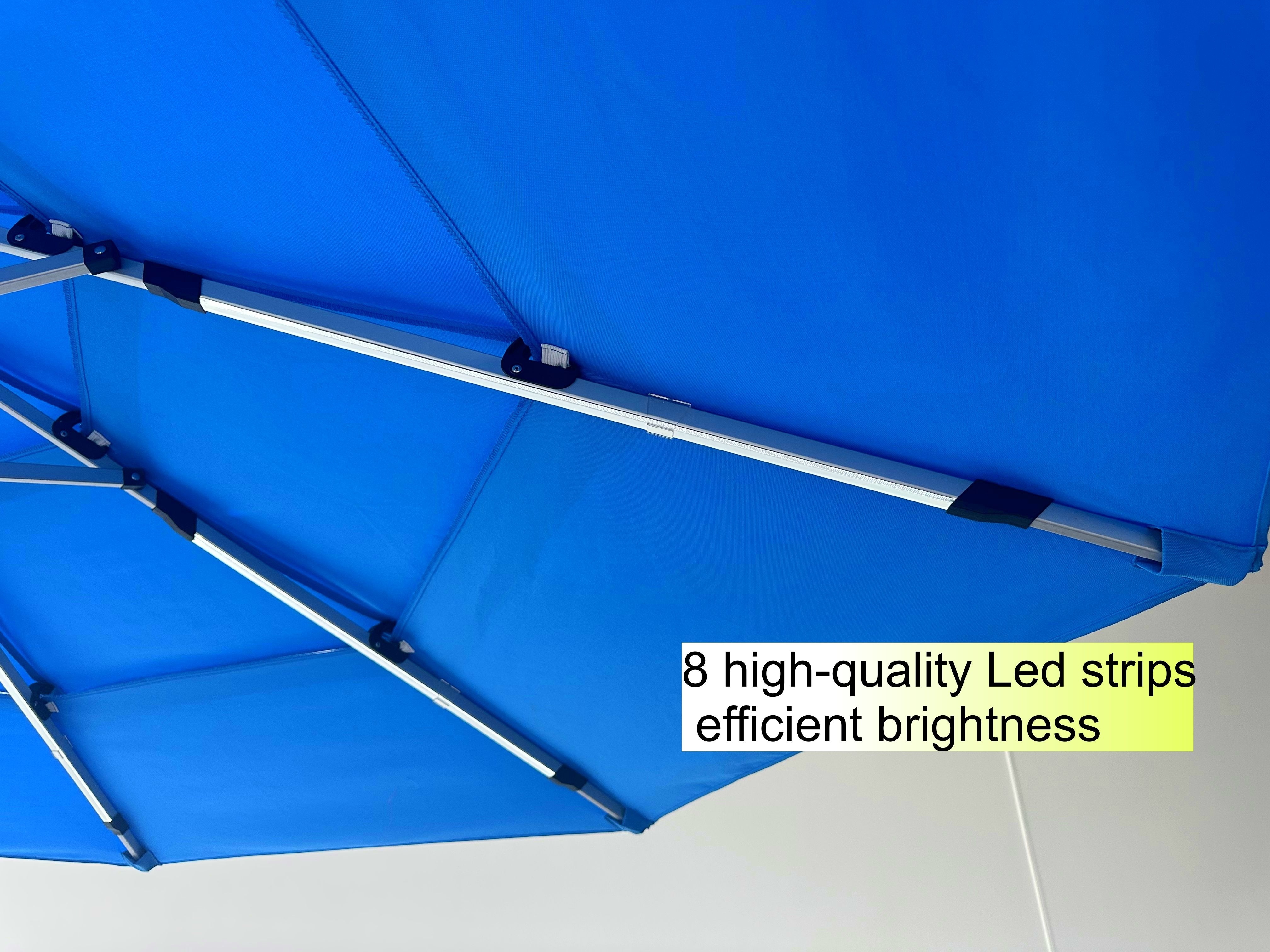 Economical Custom Design Heavy Duty Steel Stand Foldable Outdoor Waterproof Umbrella