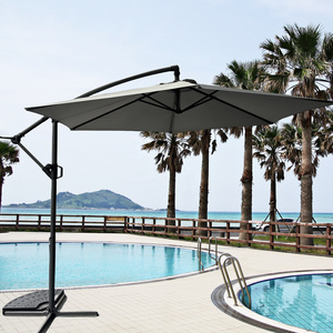 New Hanging Banana Waterproof Cantilever Garden Beach Patio Sun Canvas Parasol Iron Outdoor Restaurant Umbrella