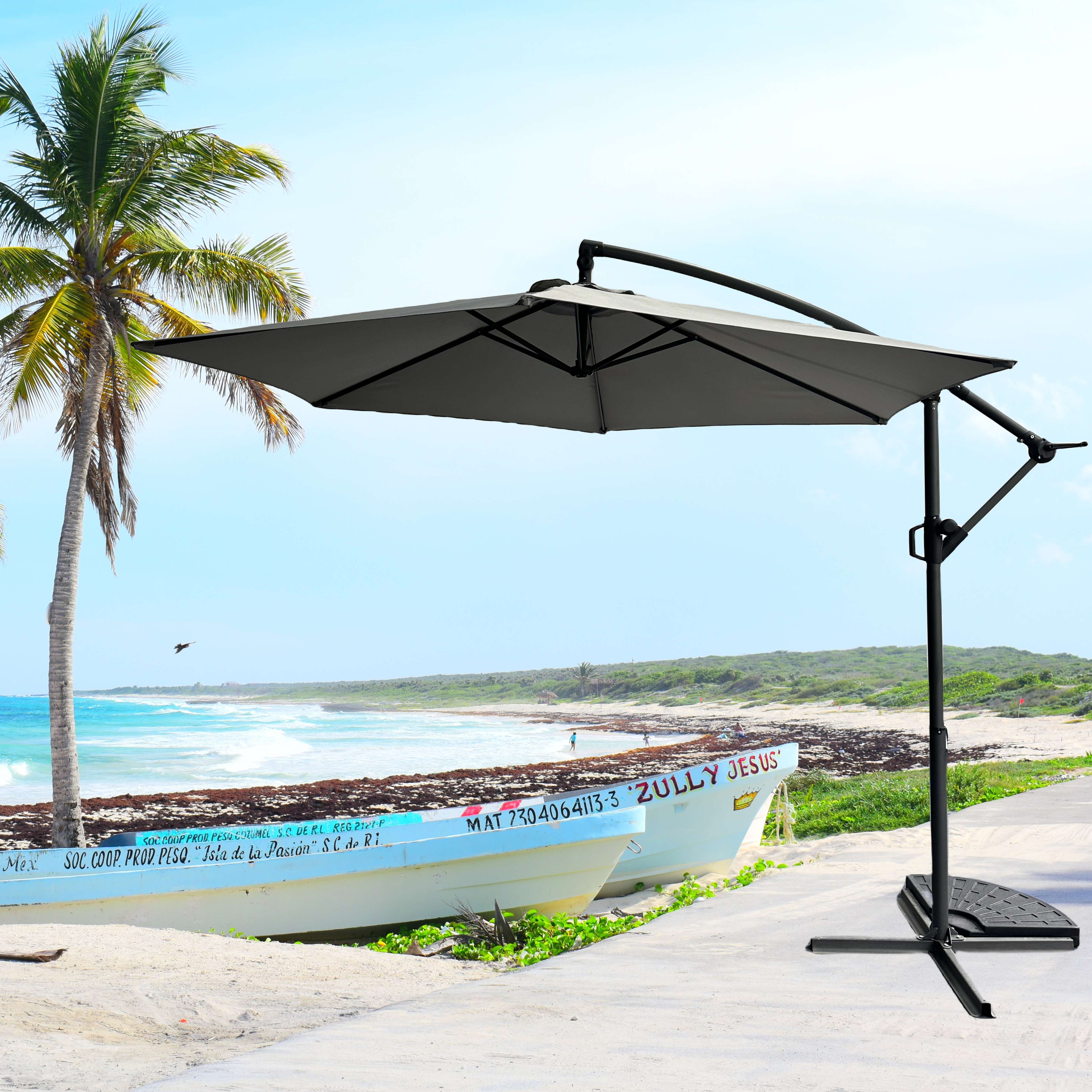 Sun shade parasol vintage patio garden umbrella Garden Sunshade Cantilever Umbrella Outdoor Parasol Patio Umbrellas