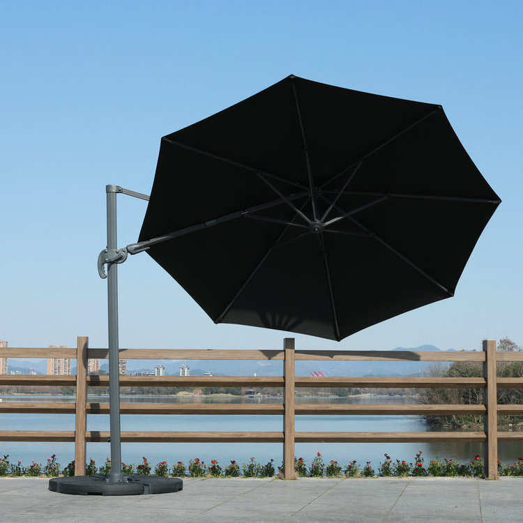 Factory Customized furniture outdoor large cantilever umbrella full aluminium commercial restaurant umbrella patio parasols