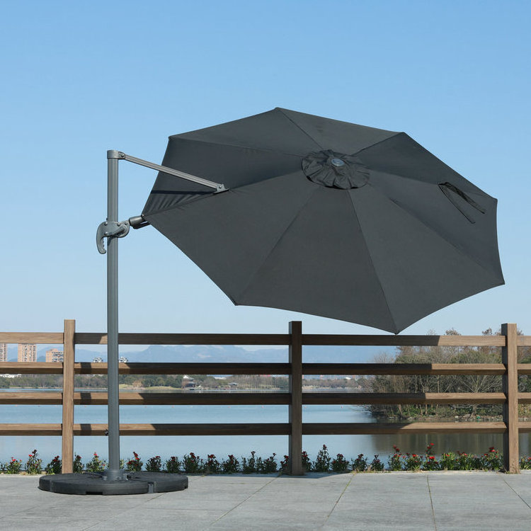 Factory Customized furniture outdoor large cantilever umbrella full aluminium commercial restaurant umbrella patio parasols