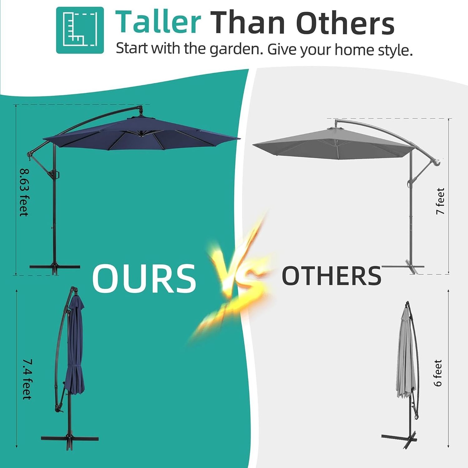 Hot Rectreable patio umbrella with base Logo Printed Promotional Custom Inverted Inside Out Reverse Umbrella cross base