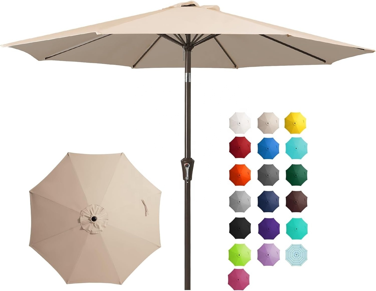 2.7M Large Promotion Retractable Sunshade Umbrella for Outdoor Swimming Pool Garden Beach Courtyard Hotel Furniture