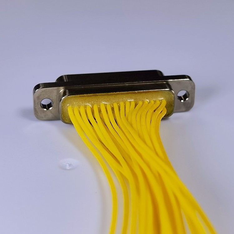 Small Volume J30J Series J30J-31TJ- 500 Micro-D Connector With Cable 500mm Aerospace Connector Aviation Connector