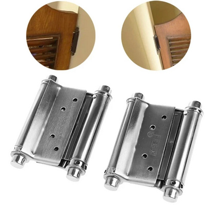 2PC 3" Inch Stainless Steel Double Action Spring Hinge Saloon Cafe Door Swing