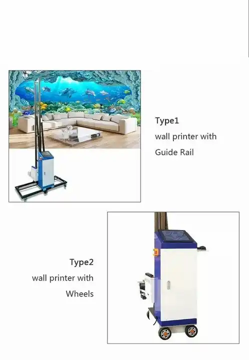 Vertical Ink Wall Printer Wall Printing Machine for Drawing Pictures 3D 55 Provided Inkjet Printer Wallpaper Printer Automatic