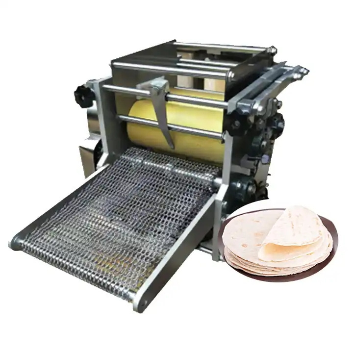 Industrial-tortilla-making Machines Machine to Make Nonstick Burrito Arepa Pizza Dough Cooking Equipment Stainless Steel 304