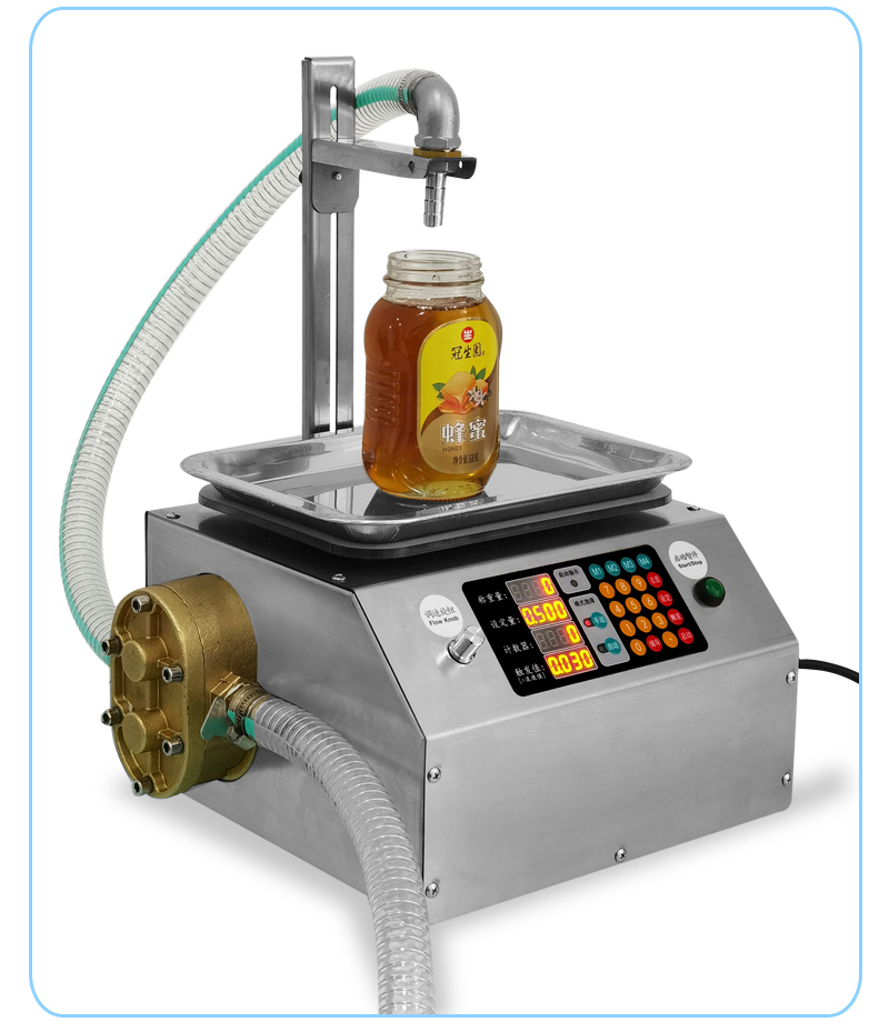 Large Flow Weighing Filling Machine Household and Commercial Use Cream Edible Oil Sesame Paste Oil Sauce Honey Filling Machine