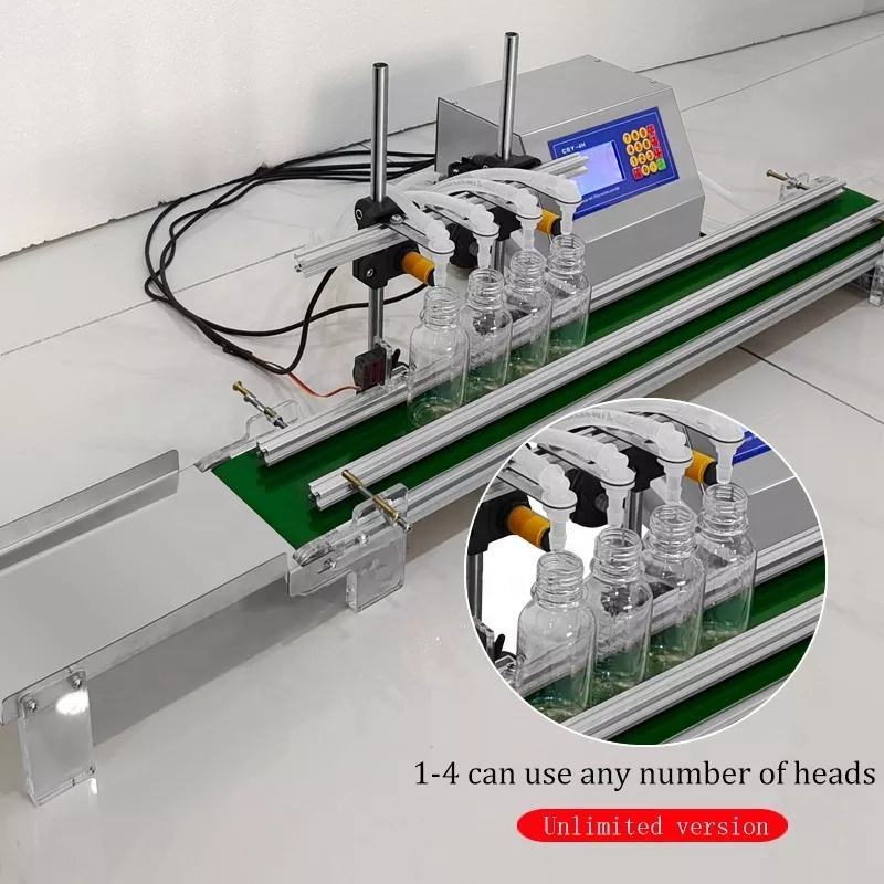 4 nozzle automatic liquid filling machine production line juice beverage syrup oral liquid filling machine