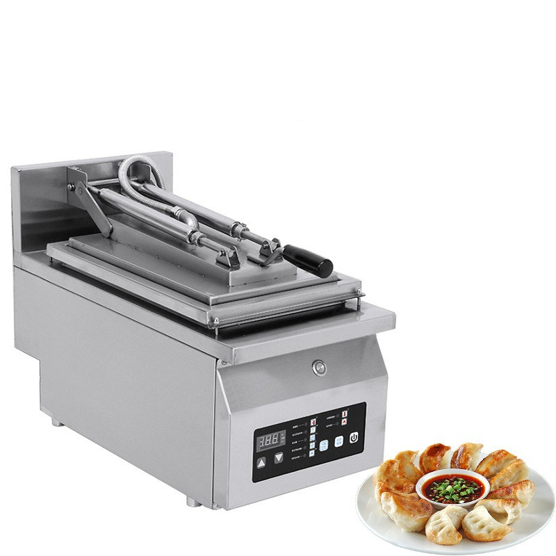 Gyoza Grilling Machine Multifunction Pan Fry Pork Bun Cooker Hot Selling Manual Fried Momo Dumpling Making Machine