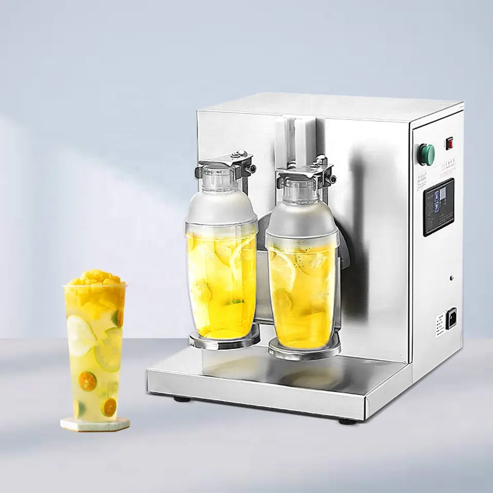 Double Cup shaking machine,bubble milk tea shaker machine,automatic milkshake machine