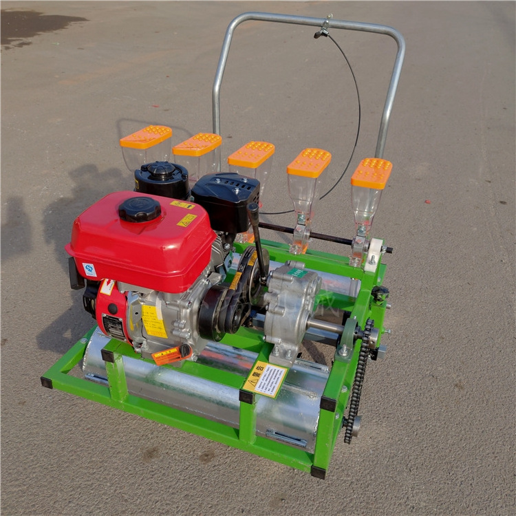 Gasoline single double three four row corn planter machine and fertilizer,manual onion seeders for walking tractor