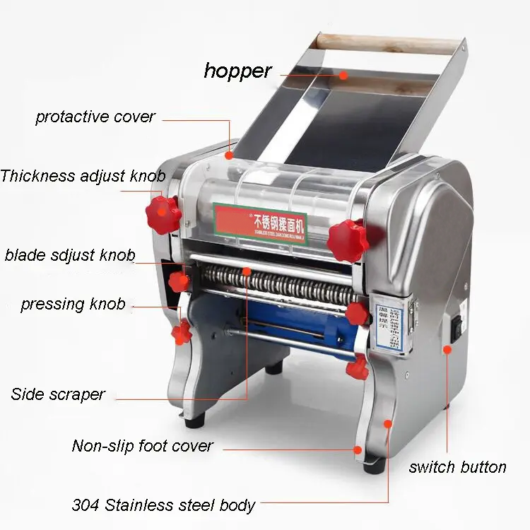 Professional Desktop Dough Sheeter Cutter Machine Mini Multi-purpose Restaurant Commercial Noodles Making Machine automatic