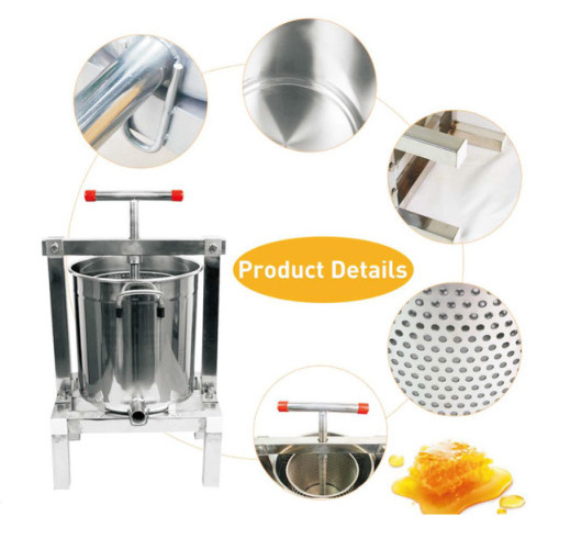 Factory Direct High Quality Provided  Beekeeping Equipment Bees Processing Machine Manual Extractor Honey Bee Wax Press