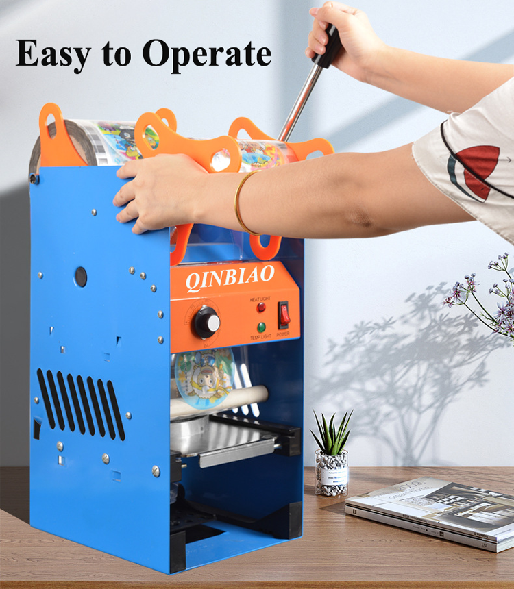 Milk Tea Store Use Plastic Cup Sealer Manual Plastic Cup Sealer Bubble Tea Cup Sealing Machine