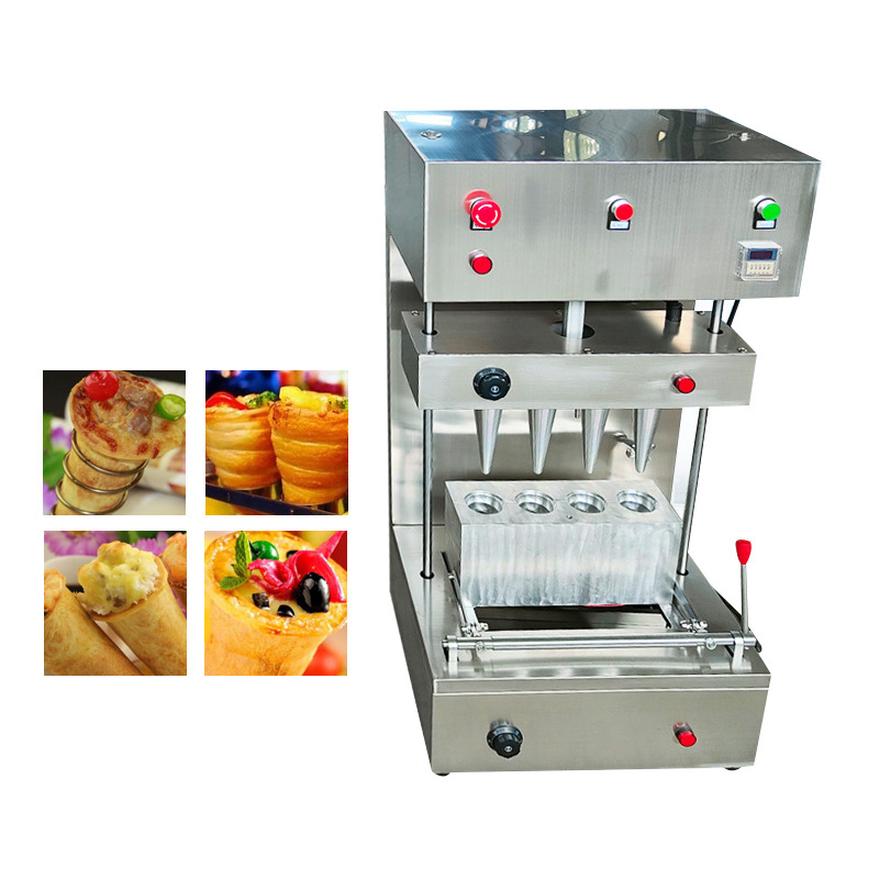 Pizza Cone Molding Machine Cheap Pizza Cone Machine/ Rotary Pizza Cone Oven/ Pizza Cone Warmer Showcase With Production Line