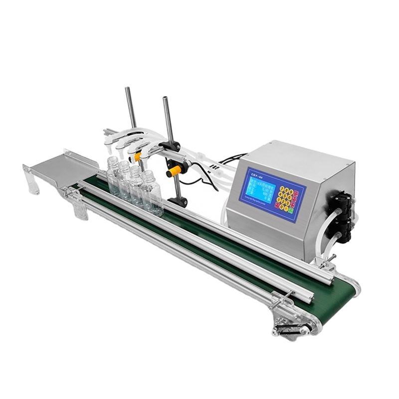 4 nozzle automatic liquid filling machine production line juice beverage syrup oral liquid filling machine