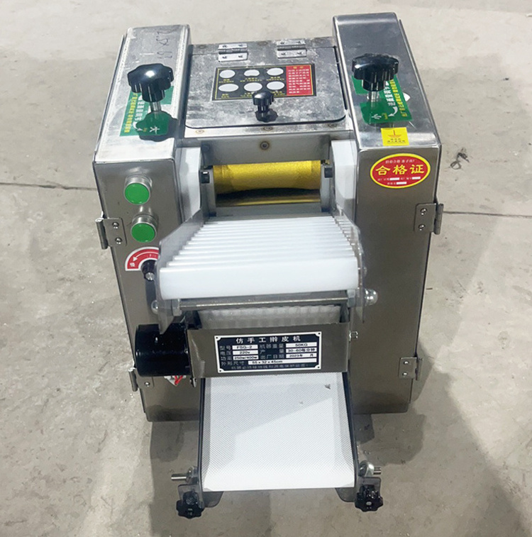 Best factory price tabletop automatic pizza/wonton dough skin making machine/dumpling gyoza wrapper machine