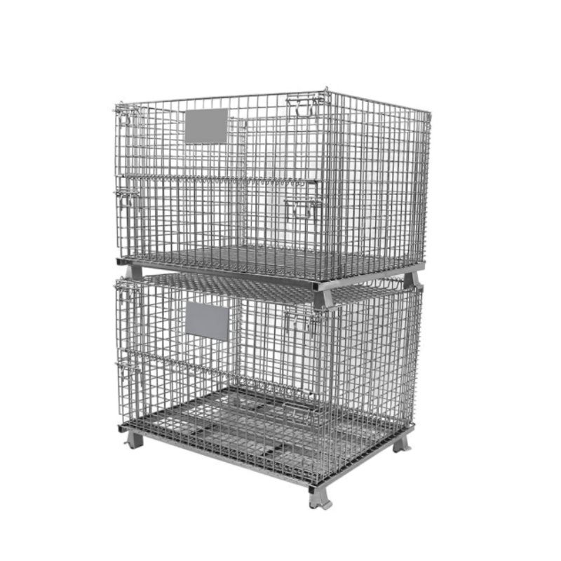 Storage Facilities Metal Storage Pallet Cage Basket Box Container Steel Wire Mesh Cages Stillage