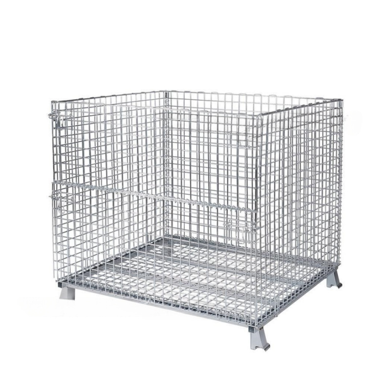 Storage Facilities Metal Storage Pallet Cage Basket Box Container Steel Wire Mesh Cages Stillage