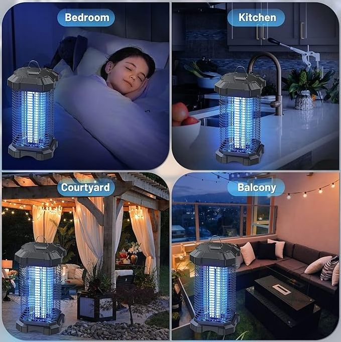 Mosquito Killer Lamp Insect Repellent Fly Killer Solar Garden Wall Lights electric mosquito killer