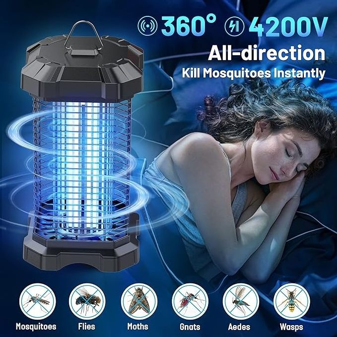 Mosquito Killer Lamp Insect Repellent Fly Killer Solar Garden Wall Lights electric mosquito killer