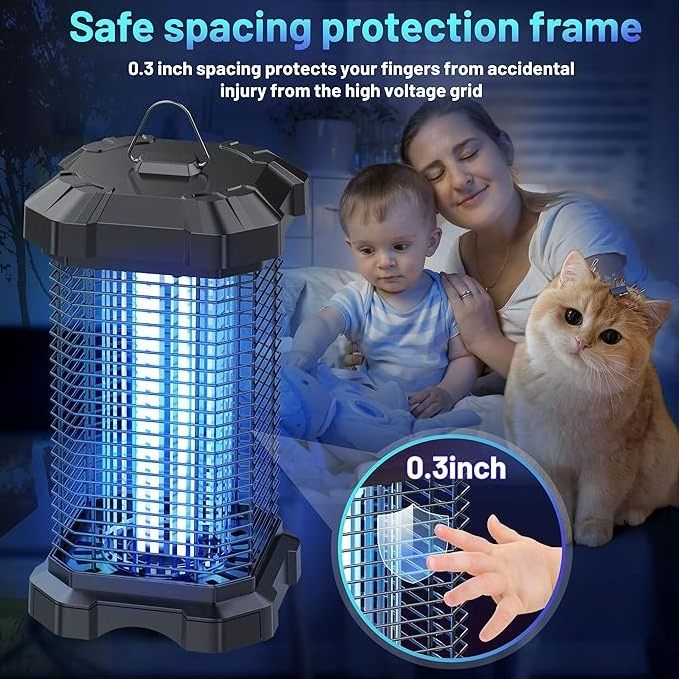 best Factory OEM Garden Waterproof Zapper Insect Mosquito Lamp Moth Fly Killer Electric Solar Bug Zapper Outdoor Mosquito Zapper