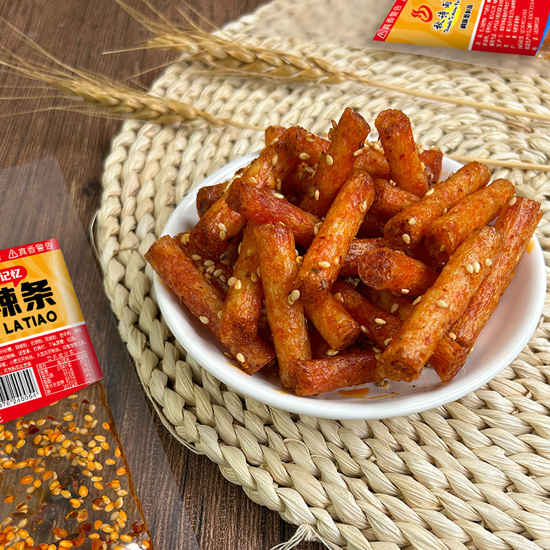 OEM 68g Chinese Snack Spicy HotStrip Chewy Chilli Snack Bean Snacks Spicy Sharp Taste Spicy Latiao