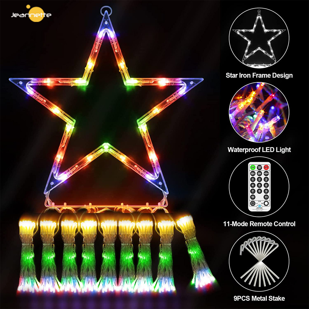 New Fast Delivery Christmas Led Light Decoration Led Waterproof 8 Flicker Mode Cascade Lights