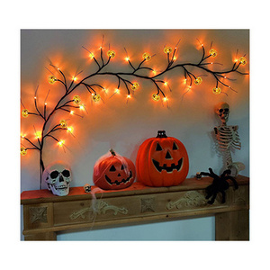 Cross-border new led Halloween Easter Lights Holiday bat vine pumpkin Spider Holiday  lights  Top-ranking