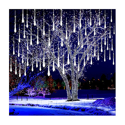 LED icicle lights Outdoor Meteor Christmas Tree Halloween Christmas Wedding party Holiday  Tree lights Top-ranking