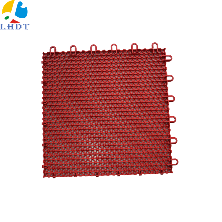 portable flooring PP Outdoor portable pp basketball court plastic tile interlocking removable sport court tiles