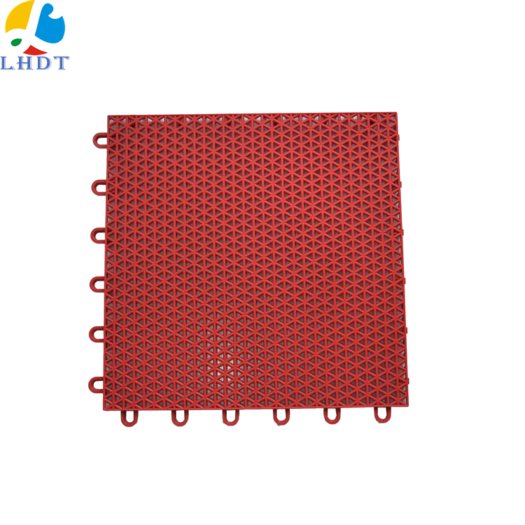 portable flooring PP Outdoor portable pp basketball court plastic tile interlocking removable sport court tiles