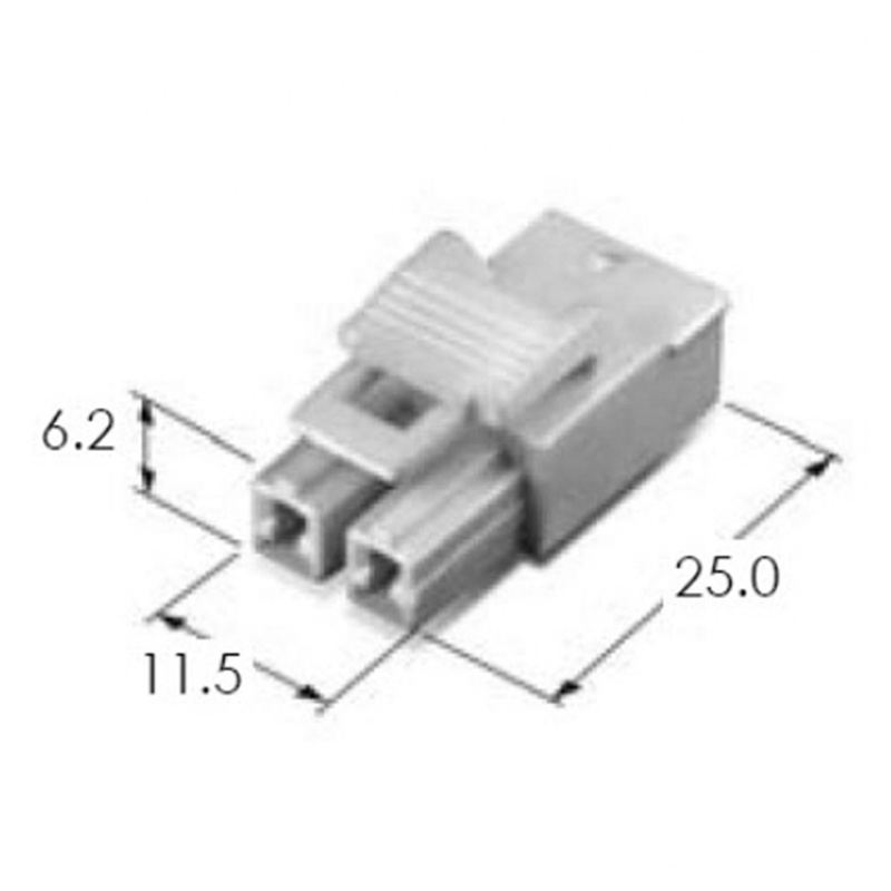 2 pin crimping housing female male ket connector mg611163