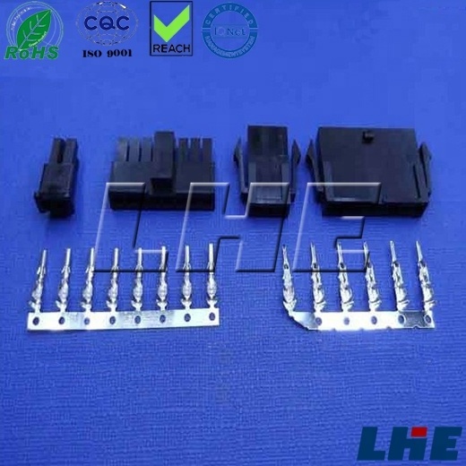 To Female Connector Free Adapter Female Male Molex Connector Nylon ODM/OEM Molex Micro-fit 3.0 Male Automotive 8 Pin 3.96 Black