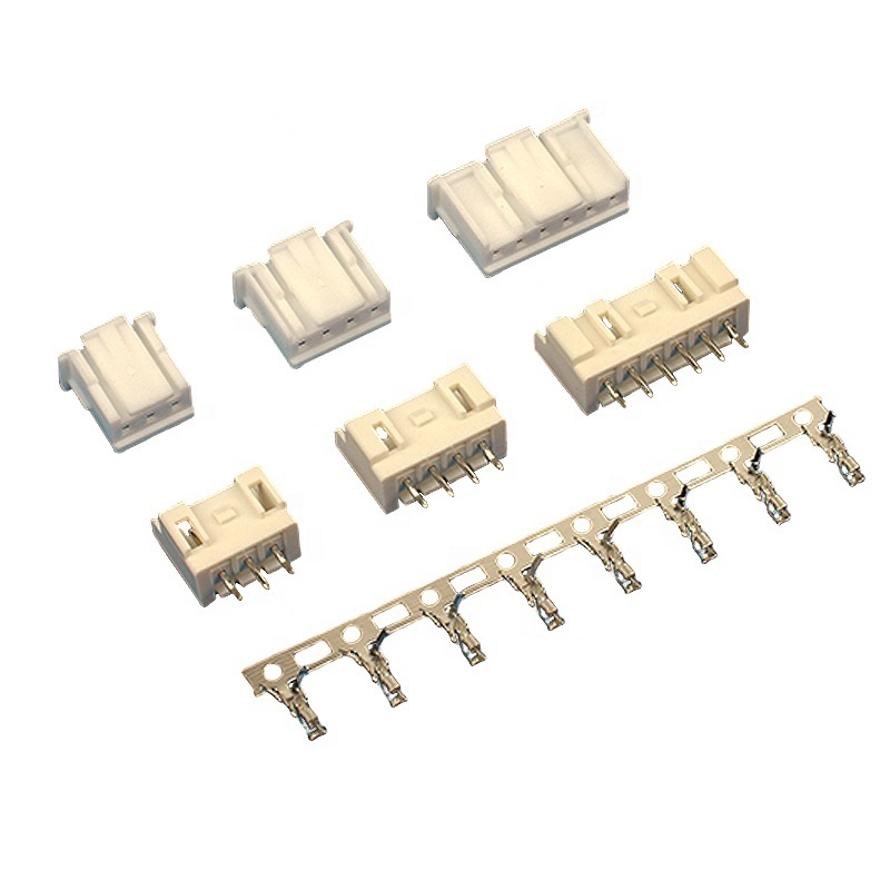 2132415 JST Electrical Plug Brass Pin Header 4-pin Battery Connector Free White Female FOB PCB RGB Xlr 3 Pin Female Socket Nylon