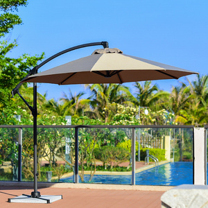 banana umbrella outdoor hanging waterproof cantilever garden beach patio sun canvas parasol iron restaurant umbrella