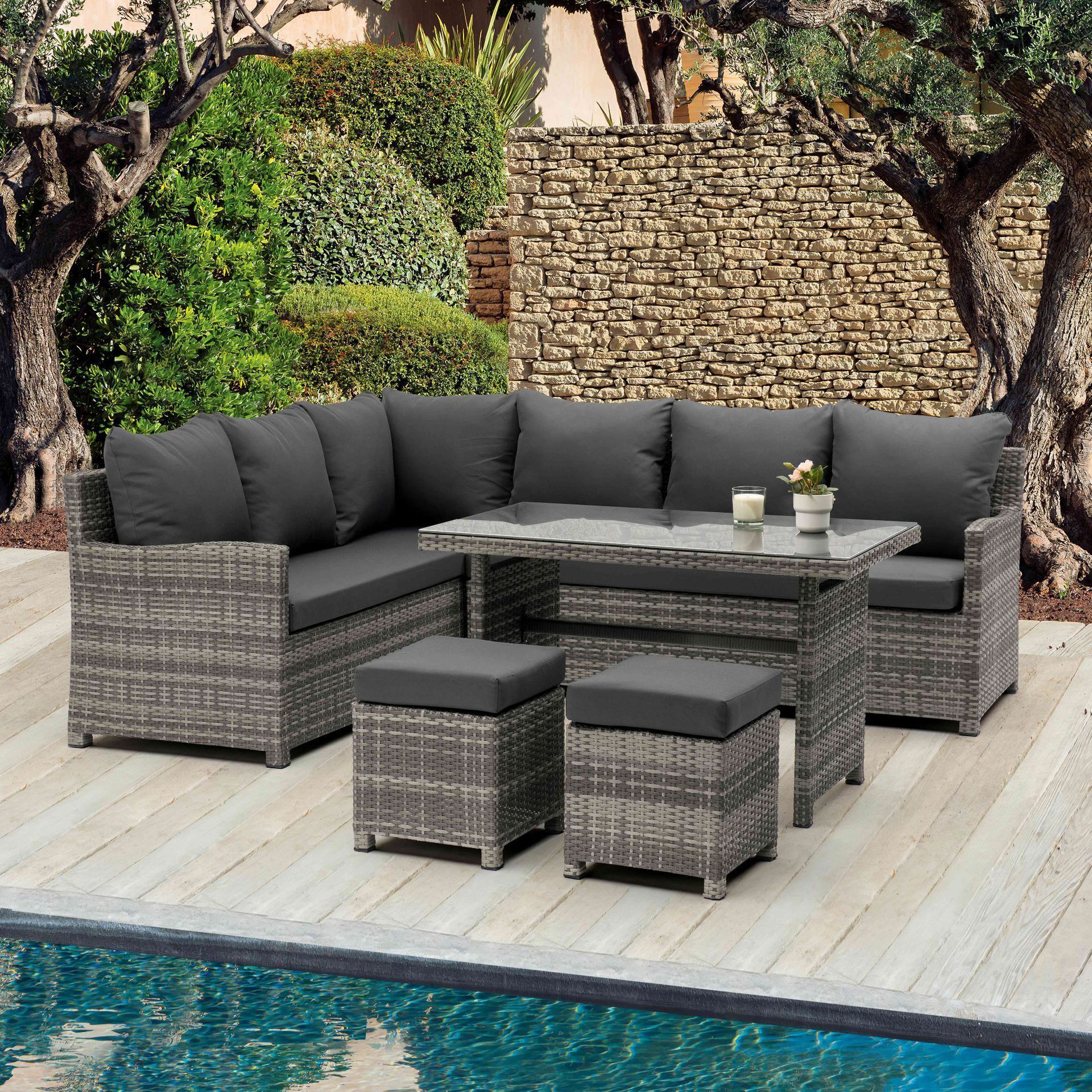 Garden dining sets New Design Leisure Ways Outdoor Wicker Sofa