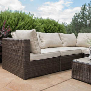 High quality cane garden outdoor best seller plastic wicker sofa set rattan patio furniture