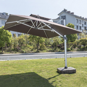 Custom patio umbrella garden beach umbrella outdoor solar power parasols large roman umbrella