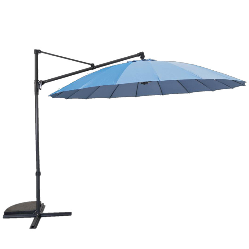 10ft garden furniture hanging parasol dual use iron frame Glass fiber material outdoor patio umbrella